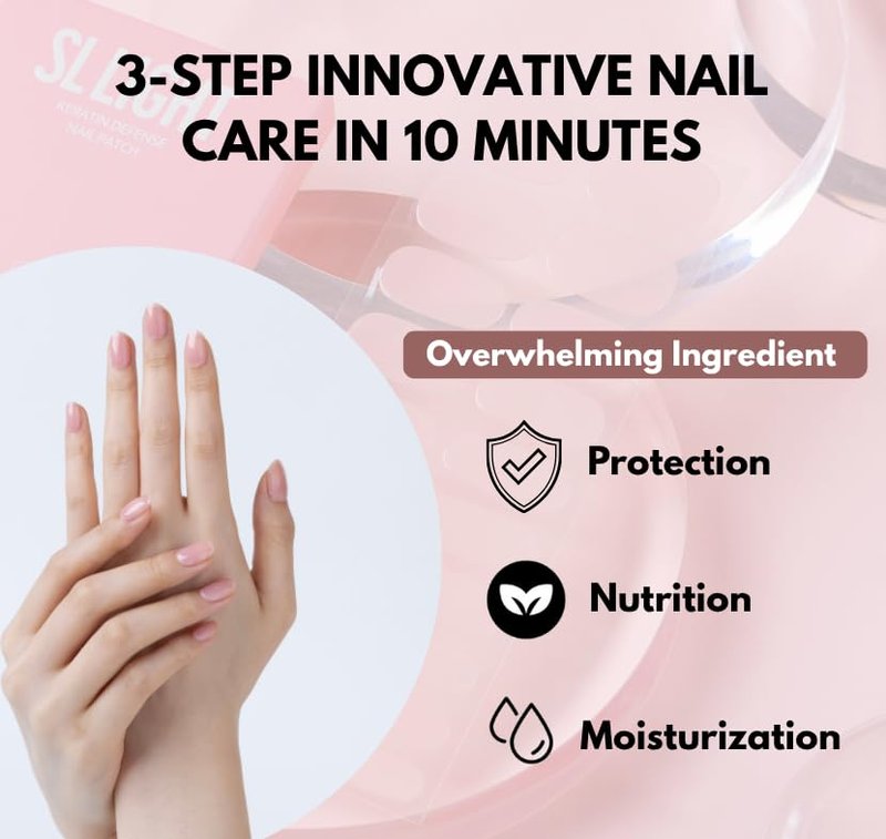 Keratin Nail Repair Patches - Strengthen Cracked & Peeling Nails | Gel Manicure Recovery | 20 Pcs x 2 Packs