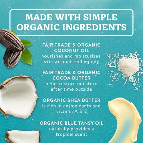 Badger Organic Coconut AfterSun Balm - 2 oz Tin for Sunburn Relief