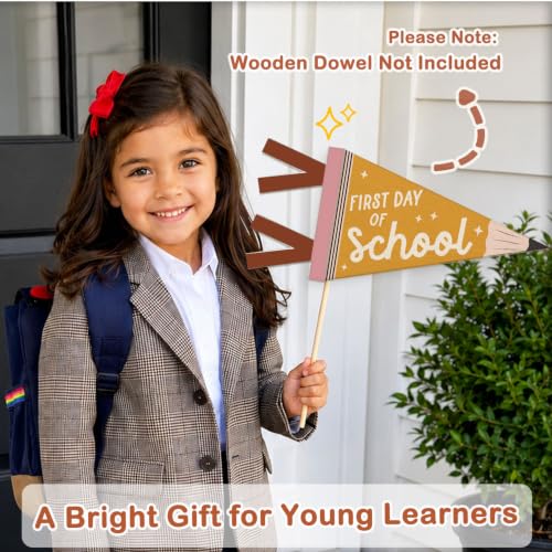 First Day of School Felt Pennant Banner | Back to School Decor