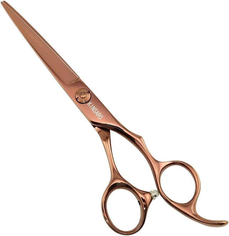 Professional Hair Cutting Scissors - 5.5" Barber Shears with 440C Convex Blades | Silvery Finish for Home or Salon Use