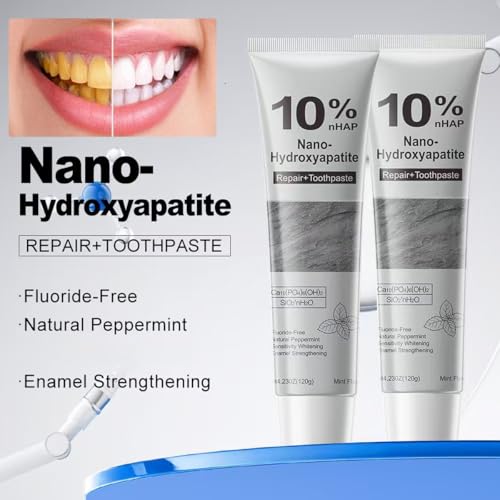 Fluoride-Free Nano Hydroxyapatite Toothpaste, Mint, 2-Pack