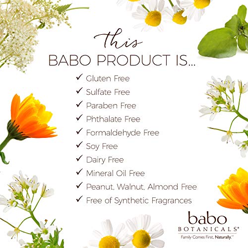 Babo Botanicals After Sun Aloe Vera Gel - Soothing Hydrating Formula, 8 oz