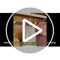 Hoodie Hangers with 360° Swivel Hooks - 2 Pack Wooden Storage