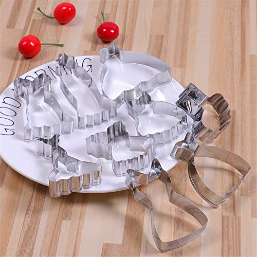 Comais Mini Wedding Dress Cookie Cutters Set - 9 Pcs Stainless Steel