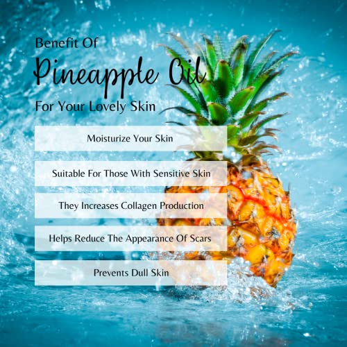 Pineapple Body Oil - 100% Natural, Hydrating & Moisturizing - 4 oz