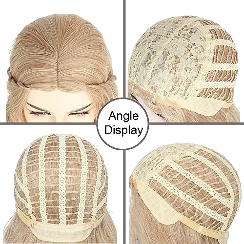 Yan Dream Long Blonde Wavy Braid Wig for Cosplay & Parties