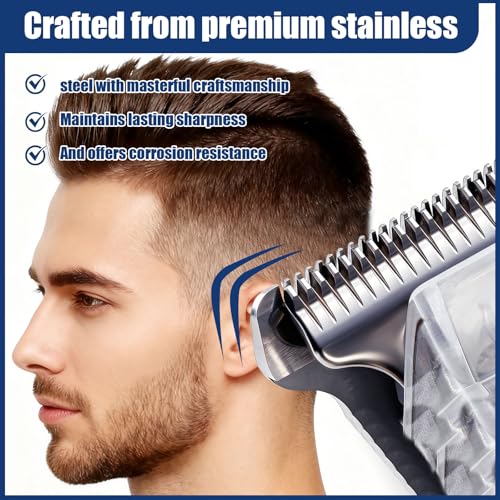 Audoc Silver Adjustable T Wide Blade Replacement for Wahl Detailer & Trimmers