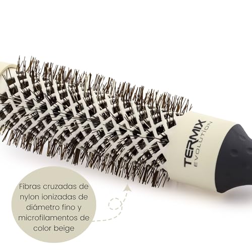Termix Evolution Soft Hairbrush Ø 23 mm for Thin Hair - Ionized Bristles