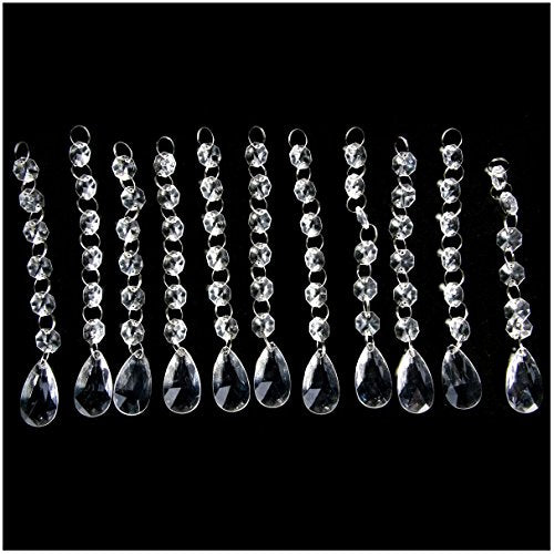 30PCS Clear Acrylic Crystal Beads for Wedding & Christmas Decor