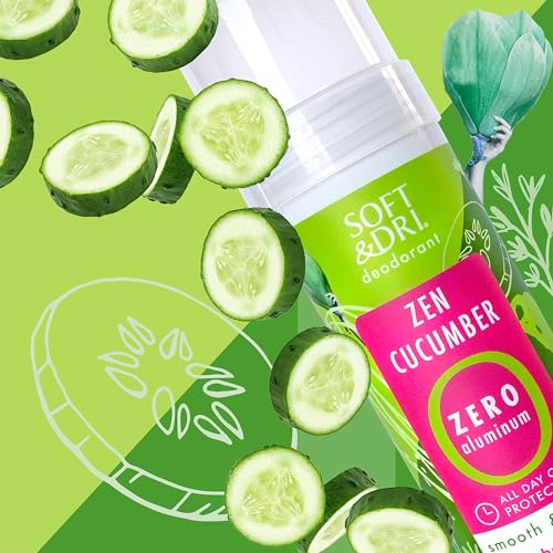 Soft & Dri Zen Cucumber Deodorant Stick 3 oz - 3 Pack