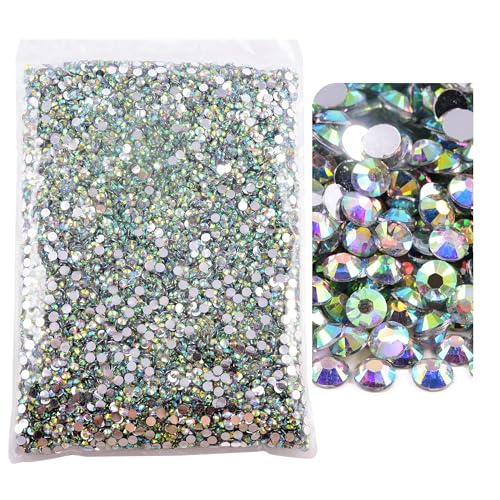 5000pcs 6mm Crystal AB Flatback Resin Rhinestones for DIY Crafts