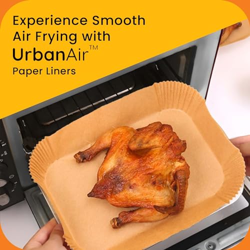 UrbanAir 9-Inch Air Fryer Paper Liners - 125pcs Non-Stick Parchment