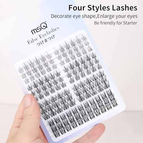 MSQ 135pcs False Mink Eyelashes Multipack Natural 3D Curl