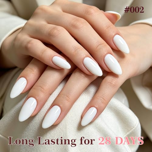 PEACECOLOR White Gel Nail Polish 16ML - Long Lasting & Elegant