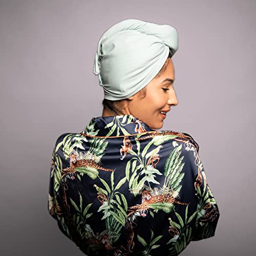 Hair Plopping Towel for All Textures - Cotton Blend Turban Wrap