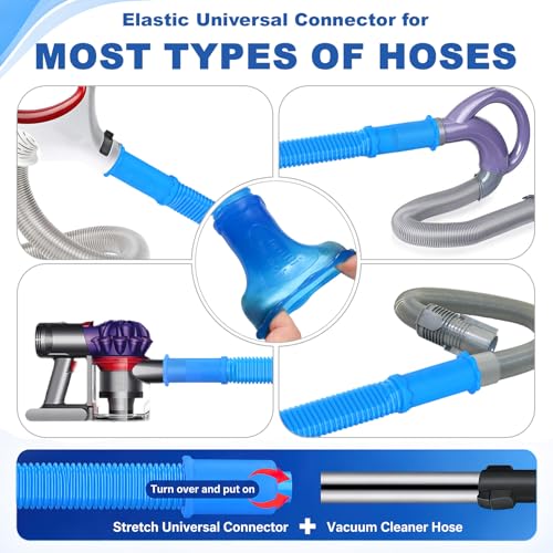 PetOde Dryer Vent Cleaner Kit - 5-Piece Vacuum Hose Attachment