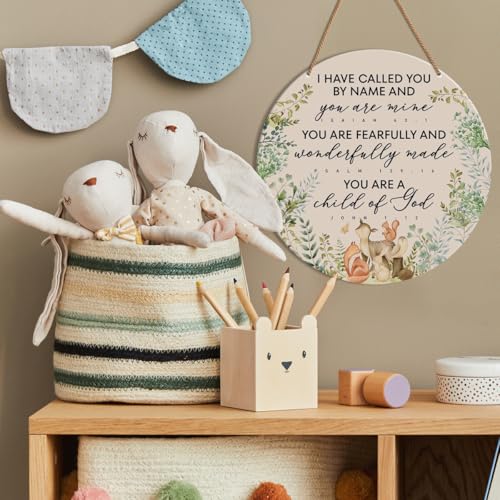 Christian Nursery Wall Decor - Rustic Baby Room Sign