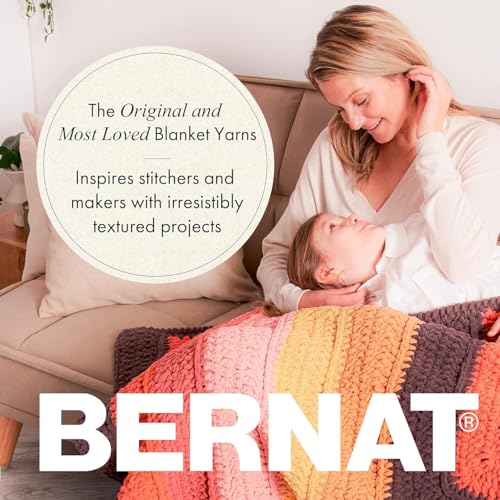 Bernat Blanket Yarn - Light Teal, 300g Soft Chenille Yarn