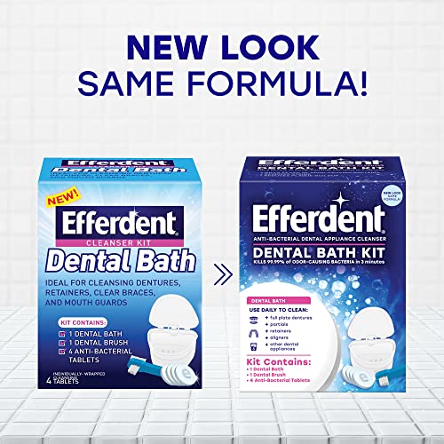 Efferdent Retainer & Denture Cleaner Tablets - 4 Count