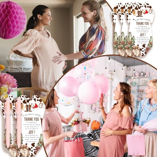36PCS Baby Shower Party Favors - Cowboy Pens & Thank You Cards