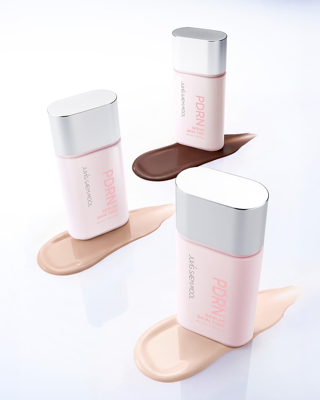 JUNG SAEM MOOL PDRN Serum Skin Tint, Lightweight Dewy Radiance Glow, Buildable Coverage, PDRN-infused Skincare Formula, 24H Hydration, Skin Barrier Support (1.35 fl oz | 40 ml) 19N