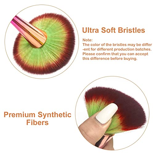 Jutoe 2 Pcs Large Kabuki Makeup Brush Set - Soft, No-Shed Bristles