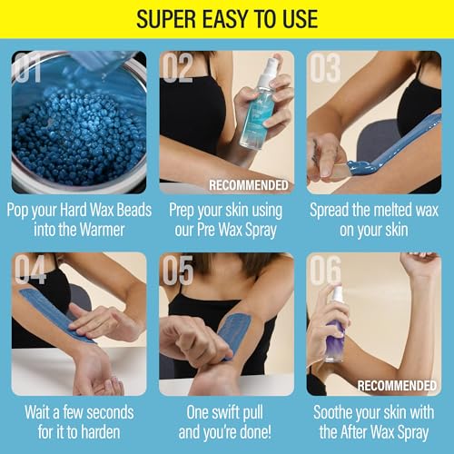 Tress Wellness Hard Wax Beads for Hair Removal - 1.2lb Bikini Wax Kit