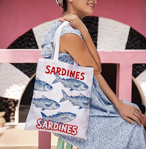 Sunny Beach Reusable Canvas Tote Bag for Summer Shopping