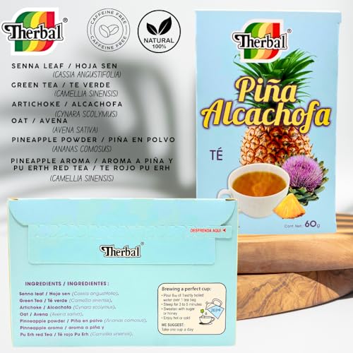 Caffeine-Free Herbal Pineapple Artichoke Tea - 30 Bags