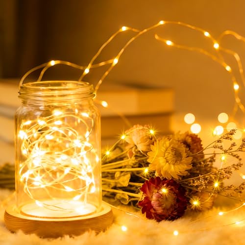 USB Fairy String Lights with Remote - 50 LED 16ft Waterproof