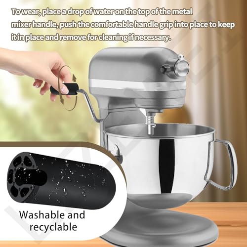 Comfy Grip Handle for KitchenAid Stand Mixers - Black, Fits 5Qt & 8Qt Models