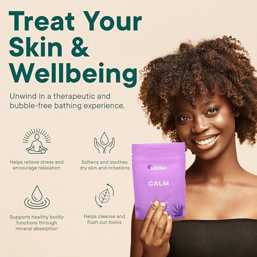 Latika Epsom Bath Soak Set of 3 - Lavender & Peppermint Stress Relief, Skin Nourishment, 4oz Each