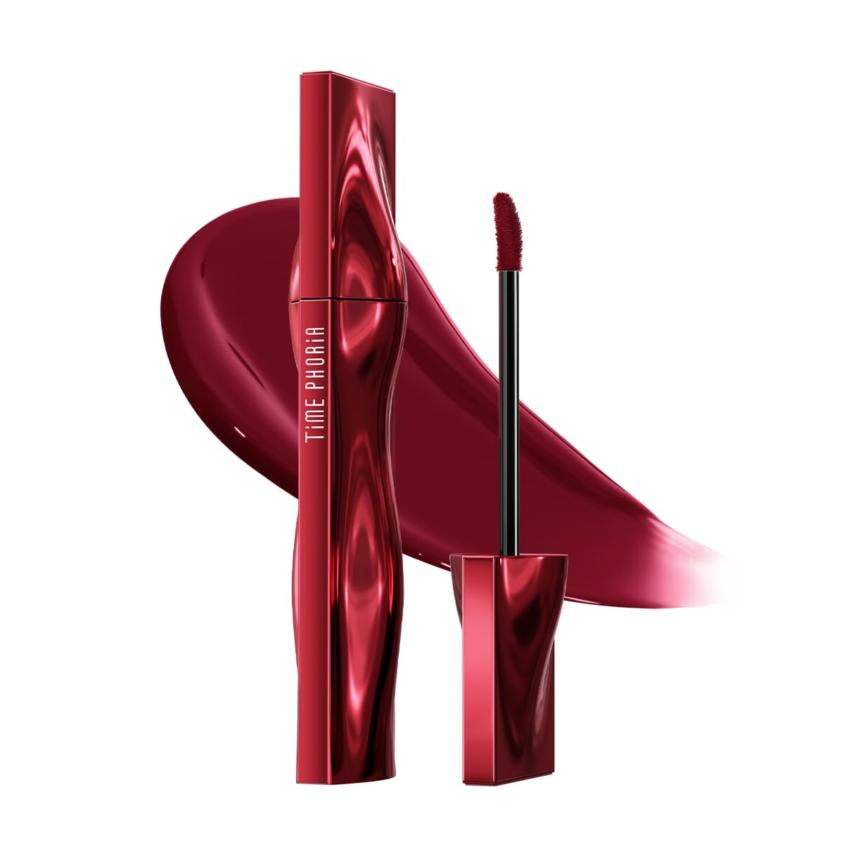 TIMEPHORIA Aion Superstain Lip Stain Tattoo Ink, Long Lasting Semi-gloss Finish, Full Coverage Lip Tint with High Pigments, Hydrating Watery Gel Deep Berry Plum Lip Color for Vibrant Stain 011 Calina
