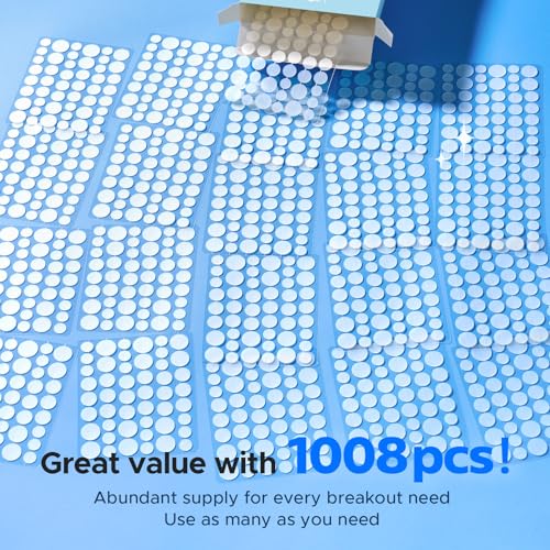 LitBear 1008 Count Pimple Patches, 3 Sizes 8mm/10mm/12mm – Hydrocolloid Acne Patches