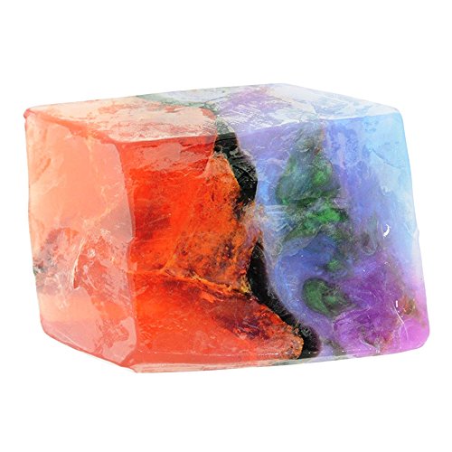 Pink Fire Opal Gemstone Soap Bar - Handcrafted Mineral Rock Look, 6 oz