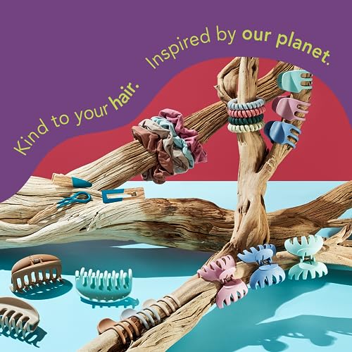 GOODY Planet Spider Claw Hair Clips - 4 Assorted Colors, SlideProof Grip