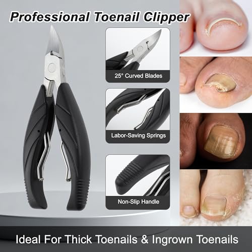 VOCOSTE 13-Piece Ingrown Toenail Care Kit - Professional Pedicure Set for Home & Travel