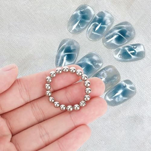 40 Pcs Cat Eye Nail Magnet Balls for Magnetic Nail Art - Strong Round Beads