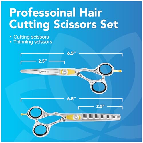 Equinox Professional 6.5" Hair Cutting & Thinning Scissor Set