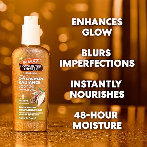 Palmer's Shimmer Radiance Body Oil with Cocoa Butter & Vitamin E - 5.1 Fl Oz