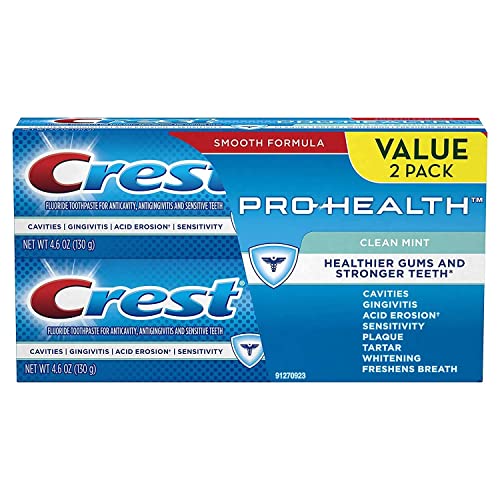 Crest Pro-Health Whitening & Enamel Strengthening Mint Toothpaste 4.6 oz - Pack of 2