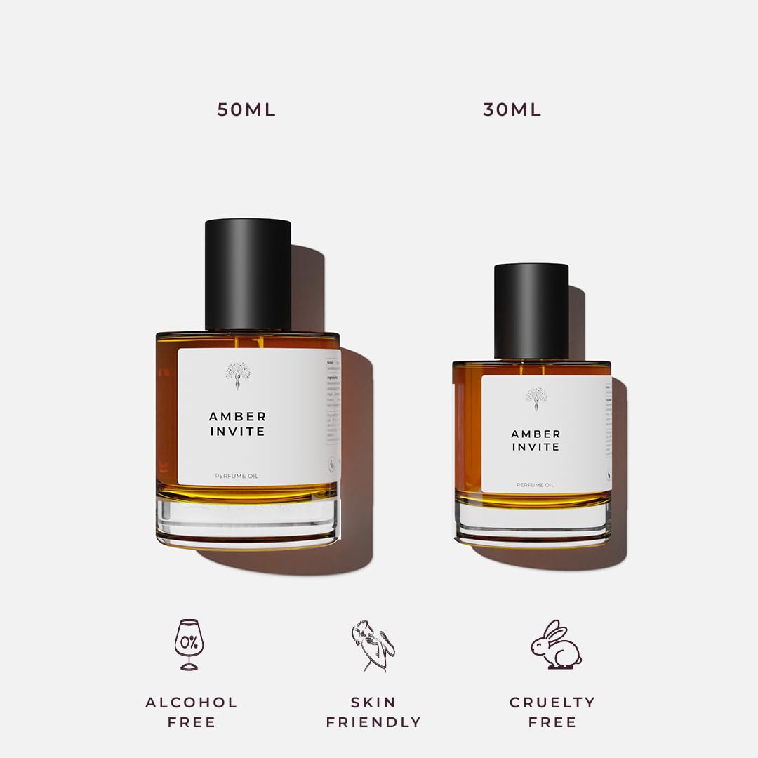 Eternal perfume oils Amber Invite Perfumes for women Alcohol Free Womens Perfume Long Lasting Eau De Parfum 1.69 FL Oz with 1 FL Oz Designer Perfume (Pack of 2)