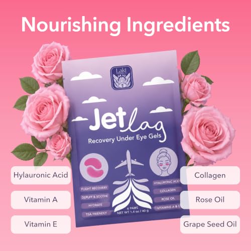 Laki Naturals Travel Under Eye Gels – Depuff, Hydrate & Brighten Post-Flight