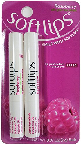 Softlips Raspberry Lip Protectant with SPF 20 & Green Tea Extract