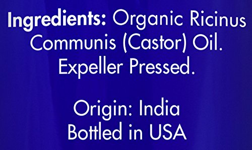 Zongle Therapeutics Organic Castor Oil - 100% Pure Cold Pressed, 4 fl oz
