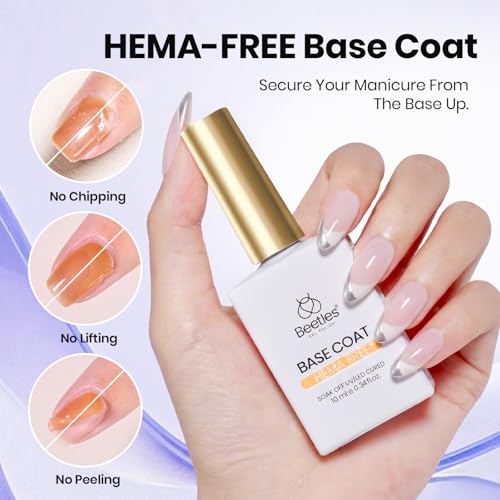 Beetles Protein Nail Prep Kit - Hema-Free Primer, Dehydrator, Base & Top Coat
