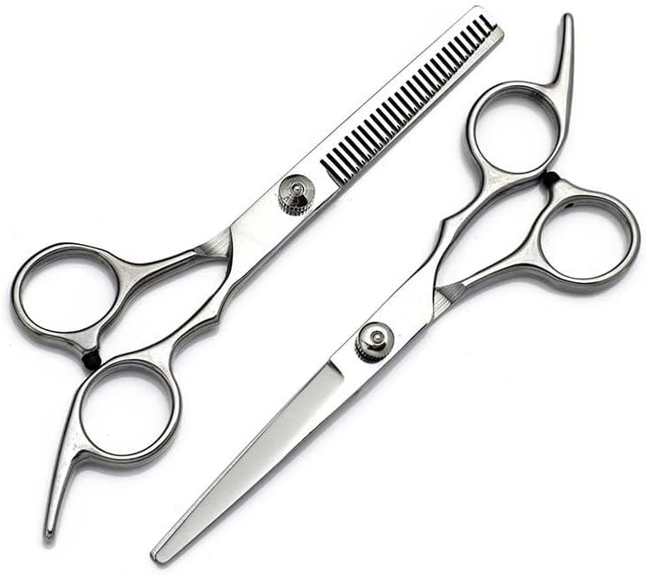 Professional Hair Cutting Scissors Set - Thinning Shears Kit with Comb & Case for Men & Women | Home Haircutting Essentials