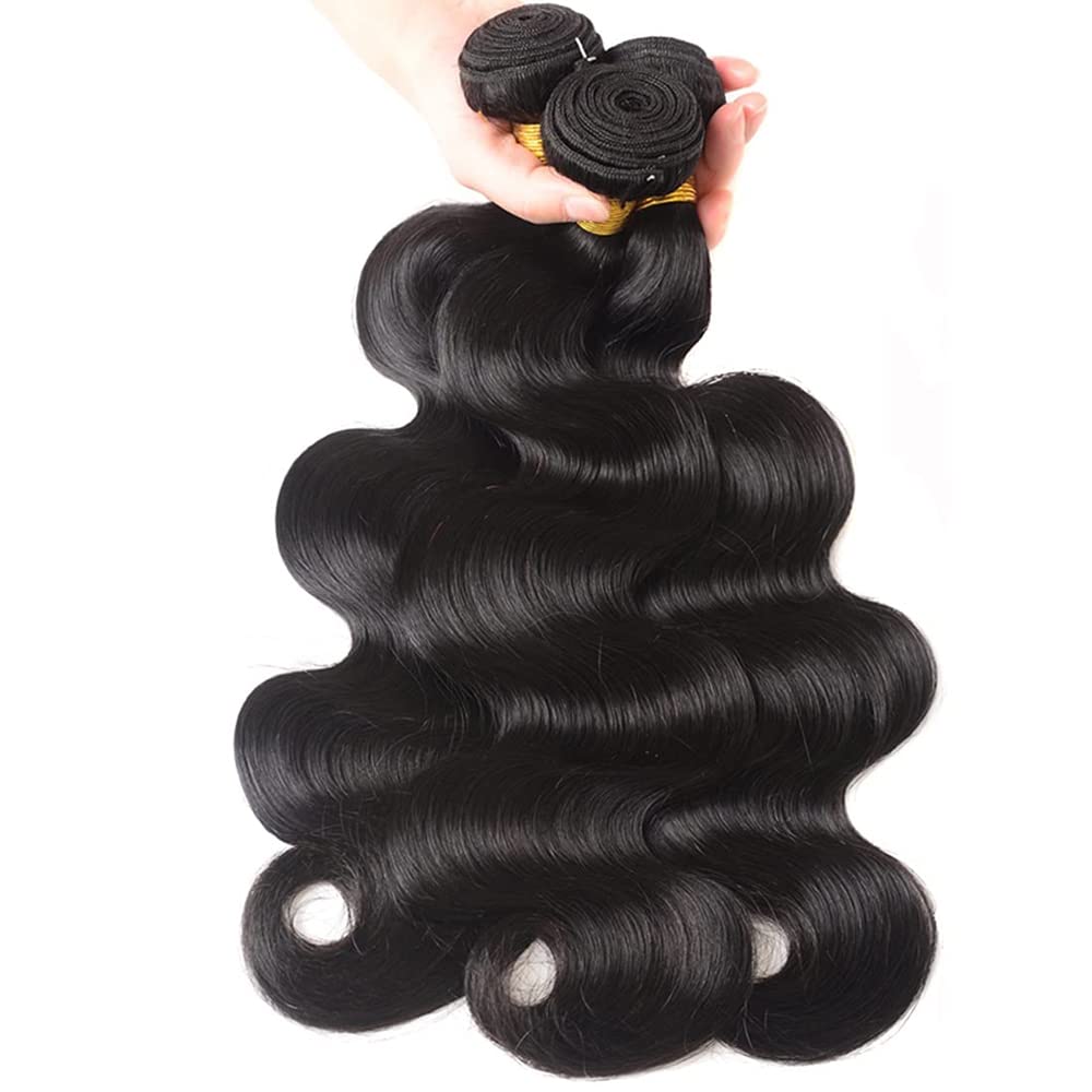 Body Wave Bundles Human Hair Body Wave Bundles Black Human Hair Bundle Unprocessed Virgin Bundle 18 20 22 Inch 150g