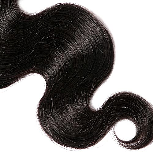 22 Inch Brazilian Body Wave Human Hair Bundle - 50g Natural Black Weave