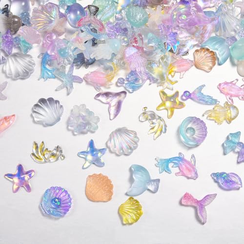 300 Pcs Mini Ocean Resin Animals Set for Crafts & Decor